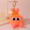Chacoalhe a explosão sonora imitação de pele de coelho elfo pingente de pelúcia bola de carvão acessórios chaveiro pingente pequeno decorativo para bolsa atacado