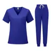 Uniformes de Enfermería Personalizados con Tejido Elástico de Toque Frío, Batas Bordadas, Ropa Médica de Enfermería Ambulatoria, Pequeños Lotes con Mínimo de Pedido Bajo
