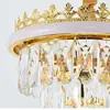 Lámpara de Cristal Nueva Luz Principal para Sala de Estar Lujo Light Luxury Araña para Vestíbulo de Villa Francesa Lámpara para Restaurante Dormitorio Lámpara para Estudio