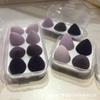 Huevo de Belleza Calabaza Borla de Polvo Gota de Agua Huevo de Maquillaje Borla de Polvo para Cojín de Aire Gigante Suave Sin Látex Huevo Set Caja