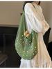 Bolso Tejido Hueco de Gran Capacidad Transfronterizo para Mujer, Nuevo Estilo para Compras Verano 2026, Bolso de Playa de Paja para Vacaciones en la Costa