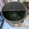 Grelha de aço inoxidável 304 para escorrer óleo para fritar palitos de massa, grelha semicircular para controle de óleo na lateral da panela, grelha de gotejamento de óleo, bandeja para cozinhar no vapor para escorrer e filtrar