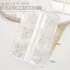 Accesorios para Uñas Perlas de Acero Doradas, Plateadas, Color Blanco K Perlas de Acero Mariposa Perlas de Acero Metálicas Mariposa Mini Caja de 6 Compartimentos Decoraciones para Uñas