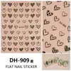 Redanco Nuevo Avión 3D Popular Pegatinas para Uñas Caricatura Corazón Pintado a Mano Lindas Pegatinas para Uñas Dh-909