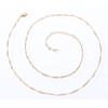 Collar de cobre puro para mujer de joyería de Corea del Sur de 2,2 mm 45 5 cm con cadena joyería cadena de onda de agua 18KGP