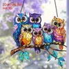 Decorações Coloridas de Coruja Acrílica para Pendurar na Janela Decoração de Janela Presente para Amante de Animais