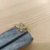 Anillo Abierto Popular Exquisito y de Moda de Xiaohongshu con Microincrustaciones de Iris Anillo de Dedo Índice de Lujo Accesible de Nicho Gama Alta