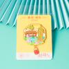 Ímã de Geladeira de Metal com Areia Movediça Cultural e Criativo da Montanha Putuo Souvenir de Bilhete de Zhoushan Atração Turística Presente Criativo Design Original Personalização