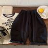 Calça Casual Infantil Bangcheng 2026 Novo Estilo Primavera e Outono Meninos e Meninas Cor Sólida Solta Calça Longa Estilosa Calça de Bebê Atacado