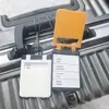 Etiquetas de Equipaje Antirrobo Más Vendidas por el Fabricante para Envíos, Etiquetas de Equipaje Transparentes Impermeables Transfronterizas, Etiquetas de Equipaje de Color Sólido Simples de Alta Calidad