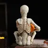 Cráneo Creativo Transfronterizo Sosteniendo Calabaza Resina Escritorio Entrada Sala Fiesta Atmósfera Festiva Accesorios de Halloween