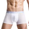 Ropa Interior Transpirable Fina para Hombre Malla Boxer Briefs Deportivos Seda de Hielo Ropa Interior para Hombre Hueca Boxer Briefs de Verano con Sensación Refrescante