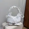 Bolsa de Ombro Estilo Coreano 2025 Nova Moda Doce Bolsa Lua Bolsa de Braço Design Único Bolsa de Mão Versátil