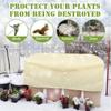 Funda rectangular para maceta con cordón, Funda aislante para plantas con protección contra heladas y congelación invernal con tipo de cierre elástico