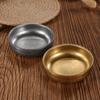 Plato para Salsa Retro Personalizado de Fábrica Transfronterizo Acero Inoxidable 304 Plato Dorado para Pepinillos Plato para Postre Restaurante de Barbacoa Plato para Acompañar