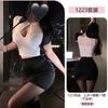 Yiyue Original Sexy Lingerie Feminina Secretária Ol Sexy Puro Desejo Uniforme Que Cobre o Quadril Tentação Conjunto de Pijama Grátis 1223