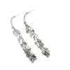 Pendientes de Borlas de Lentejuelas Estilo Francés con un Diseño Único y de Moda de Espiga de Trigo, Pendientes Largos de Estilo Minimalista Adecuados para Rostros Cuadrados y Redondos