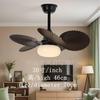 Lustre Ventilador de Teto Retrô para Sala de Estar Cor Nogueira Cordão Lustre Doméstico Integrado Ventilador de Teto Retrô Lâmpada Atacado Zhongshan Fengqi