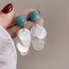 Pendientes de borla con flor de perla y circonita con aguja de plata, elegantes pendientes largos de diseño retro, pendientes de celebridades de Internet, pendientes para mujer