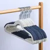 Percha Infantil Doble Ranura Sin Costuras Percha Hogareña Antideslizante Anti-Marca de Hombro Tendedero Percha de Armario Percha para Ropa