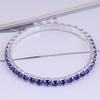 Accesorios de joyería joyería de fiesta pulsera de diamantes de imitación pulsera de cadena de garra de diamantes completa de una sola fila mujeres suministro de fabricantes mayoristas B4326