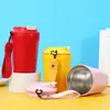 Nueva taza de Coca-Cola de comercio exterior para coche, taza de café portátil con cuerda, taza de vacío de acero inoxidable 304 de aspecto atractivo para hombres y mujeres