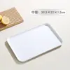 2025 Nova Bandeja Doméstica Jardim de Infância Pão Sobremesa Prato de Jantar Plástico Retangular Xícara Xícara de Chá Prato de Frutas