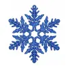 Decoraciones Navideñas 10cm Copos de Nieve, Copos de Nieve con Polvo de Plástico, Colgantes de Copo de Nieve Huecos para Decoración de Árbol de Navidad