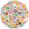 50 pegatinas originales de dibujos animados de animales para decorar maletas, tazas de agua y refrigeradores.