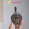Colar com Pingente Redondo Yiming Xianyuan Fortuna Fragrante e Longevidade Novo Estilo Pendente de Corda Longa para Pendurar no Pescoço