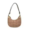 Bolso de hombro para mujer con estampado de lichi, modelo nuevo 2026, bolso de mano grande retro europeo y americano, bolso de axila, bolso cruzado