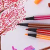 Conjunto de Canetas Aquarela Infantil 24 Cores Caneta Colorida Lavável Solúvel em Água Estudante Arte Pintura Caneta Aquarela Atacado