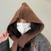 Outono e inverno cor sólida mistura de lã triângulo cruzado tricô xale moda versátil cachecol de proteção para o pescoço quente peça externa colete