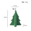 Vela de árvore de Natal Decoração com senso de atmosfera natalina Presente de feriado Vela em formato de alce anão Vela