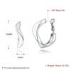 Venta al por mayor de fábrica Moda Pendientes de rombo irregular con pasador de plata 925 Kzc925E019