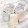 Ropa Interior de Algodón Puro para Bebé y Mujer, Clase A Antibacteriana 7A, Calzones de Algodón Puro con Refuerzo, de Cintura Media, con Jacquard para Niñas