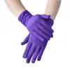 Novas Luvas Curtas Elásticas de Cetim de Seda de Leite para Primavera e Outono, Finas e Respiráveis, para Performances Cerimoniais e Dança