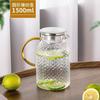 Hervidor de Vidrio Hervidor de Agua Fría Doméstico de Gran Capacidad a Prueba de Explosiones Resistente al Calor Hervidor de Agua Fría Engrosado Botella Blanca Fría Olla Individual para Jugo de Frutas