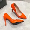 Novos Saltos Altos Cor Nude Outono 2026, Tamanho Grande, Bico Fino, Salto Agulha Elegante, Scarpin de Verniz Slip-On