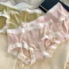 Calcinhas femininas de viscose cintura fina sem costura nude ácido polilático antibacteriano virilha sexy para meninas estudantes