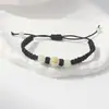 Pulseira Trançada Pedra Luminosa Doze Signos do Zodíaco Fio Vermelho Fio Preto Contas Luminosas Pulseira de Casal Estudante Feminina Atacado
