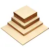 Rodajas de Madera Redondas Cuadradas Hechas a Mano para Manualidades Múltiples Especificaciones Estilos Rodajas de Madera Creativas Pintura a Mano Graffiti Tablas Delgadas de Madera