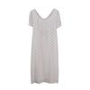 Vestido Romántico Francés de Verano Fresco sin Espalda Nuevo Talla Grande para Mujer Cintura Falda de Lunares 261502