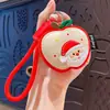 Llavero Colgante Creativo de Árbol de Navidad de Cuero para Parejas, Decoración de Llavero para Coche y Bolso, Pequeño Regalo de Navidad