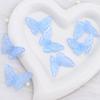 Nuevo Estéreo Luminoso Agujero Pasante Mariposa Fabricación DIY Colgante para Carcasa de Teléfono Móvil Abalorios Decoraciones con Cuentas Colgante para Coche