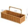 Prateleira de Armazenamento para Banheiro de Rattan Sintético Sem Furos Organizador de Sabonete Líquido para Banheiro Prateleira de Armazenamento para Cozinha Multicamadas