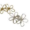 Pendientes de metal con forma de flor y hebilla para mujer, sencillos, elegantes, a la moda, con personalidad de nicho