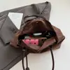 Bolso Casual de Gran Capacidad con Estampado de Leopardo Otoño e Invierno Nueva Moda Bolso de Axila Versátil Retro Bolso de Hombro de Mano