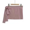 Nicho Inspirado en el Diseño Chica Picante Atado Lateral Elegantes Pantalones Cortos Ajustados Calientes para Mujer Franceses Slim Cintura Elástica Venta al por Mayor