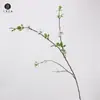 Venda direta da fábrica: Galhos de salgueiro de neve artificial, botões de primavera, folhas longas de salgueiro, galhos de plantas verdes, materiais decorativos para paisagismo e arranjos florais